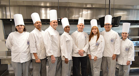 A group of chefs in a kitchen